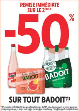 Intermarché Express Badoit sur tout offre