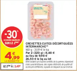 Intermarché Express INTERMARCHÉ CREVETTES CUITES DÉCORTIQUÉES offre