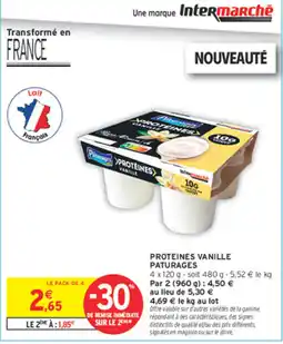 Intermarché Express Paturages Protéines Vanille offre