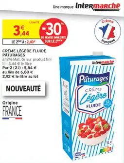 Intermarché Express Pâturages Crème Légère Fluide offre