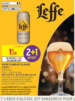 Intermarché Express Leffe Bière d'abbaye blonde offre