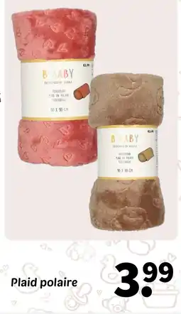 Wibra B-BABY Plaid polaire offre