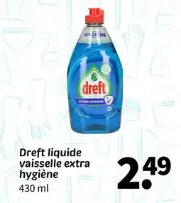 Wibra Dreft liquide vaisselle extra hygiène offre