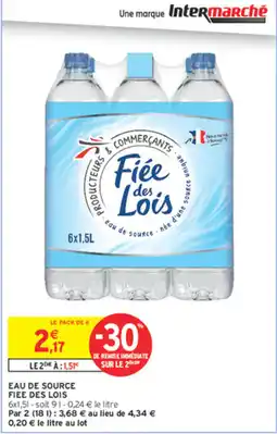 Intermarché Express Fée des Lois Eau de source offre