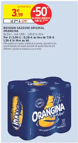 Intermarché Express Orangina boisson gazeuse original offre