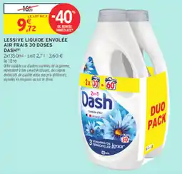Intermarché Express Dash Lessive liquide envelopée offre