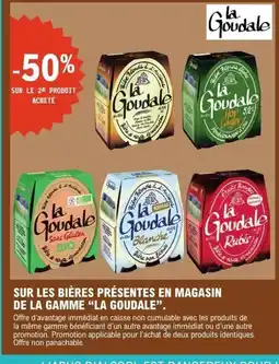 E.Leclerc La goudale sur les bieres presentes en magasin de la gamme offre