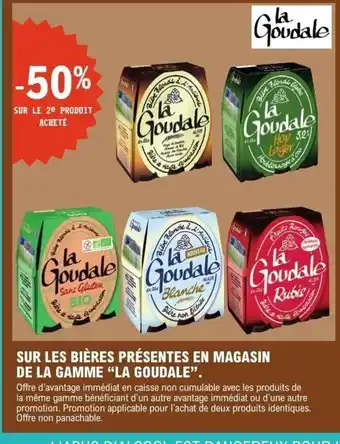 La goudale sur les bieres presentes en magasin de la gamme