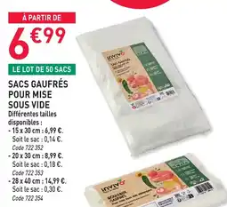 RAGT Jardin & Maison INVIVO Sacs gauffrés offre