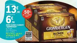 E.Leclerc GRIMBERGEN Bière blonde d'abbaye offre