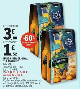 E.Leclerc LA MORDUE HARD CIDER ORIGINAL offre