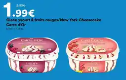 Hmarket Carte d'Or Glace yaourt & fruits rouges/New York Cheesecake offre