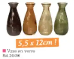 Kandy Vase en verre offre