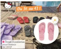 Kandy Hello Kitty Tongs & paliettes pour femme offre
