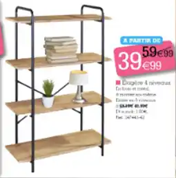 Kandy Étagère 4 niveaux offre