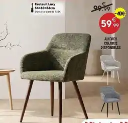 Maxi Bazar Fauteuil lucy 54x60x86cm offre