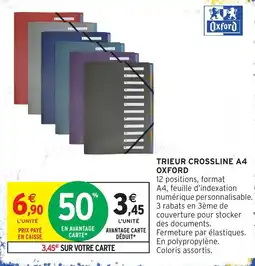 Intermarché Oxford Trieur Crossline A4 offre