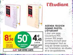 Intermarché l'Étudiant AGENDA offre