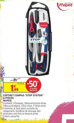 Intermarché Maped COFFRET COMPAS "STOP SYSTEM" offre