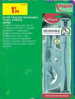 Intermarché Maped Kit de traçage incassable "Flex" offre