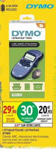 Intermarché DYMO LETRATAG 100H offre