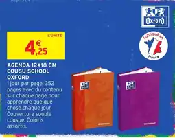 Intermarché Oxford Agenda 12x18 cm offre