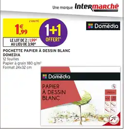 Intermarché Domédia Papier à dessin blanc offre
