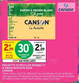 Intermarché CANSO PAPIER À DESSIN BLANC offre