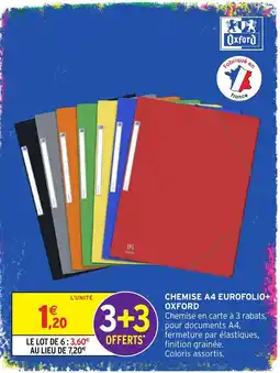 Intermarché Oxford Chemise A4 Eurofolio+ offre