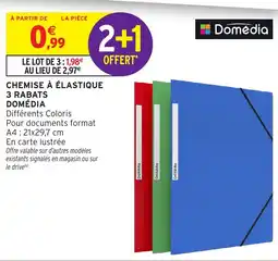 Intermarché Domédia Chemise à élastique 3 rabats offre