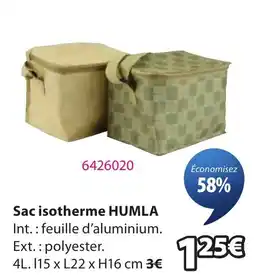 JYSK HUMLA Sac isotherme offre