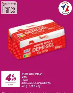 Netto Netto Beurre moulé demi-sel offre