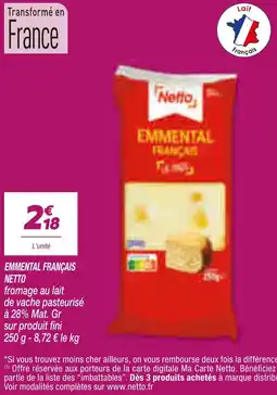 Netto Netto Emmmental Français offre