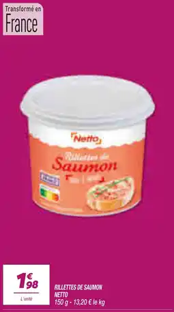 Netto Netto Rillettes de Saumon offre