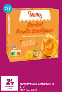 Netto Netto Sorbet Fruits Exotiques offre
