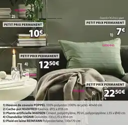 JYSK POPPHEL Housse de coussin offre