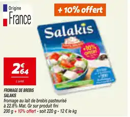 Netto Salakis fromage de brebis offre