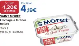 Costco S'Moret Fromage à tartiner nature offre