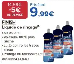 Costco FINISH Liquide de rinçage offre