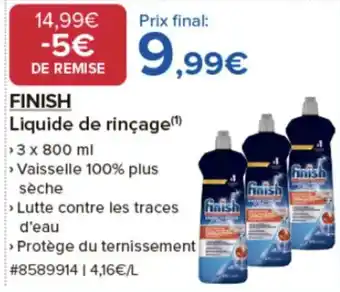 Costco FINISH Liquide de rinçage offre