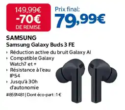 Costco SAMSUNG Samsung Galaxy Buds 3 FE offre
