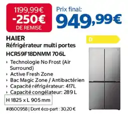 Costco HAIER Réfrigérateur multi portes offre