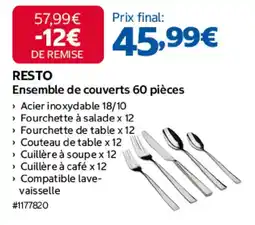 Costco RESTO Ensemble de couverts offre
