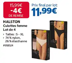 Costco HALSTON Culottes femme offre