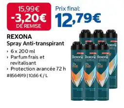Costco REXONA Spray Anti-transpirant offre