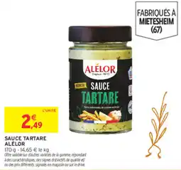 Intermarché ALÉLOR Sauce tartare offre