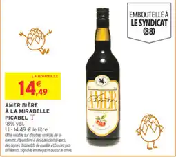 Intermarché AMER Bière à la Mirabelle Picabel offre