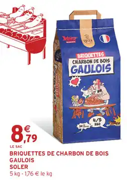 Intermarché SOLER Briquettes de charbon de bois Gaulois offre