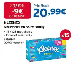 Costco KLEENEX Mouchoirs en boîte Family offre