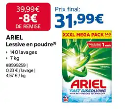 Costco ARIEL Lessive en poudre offre